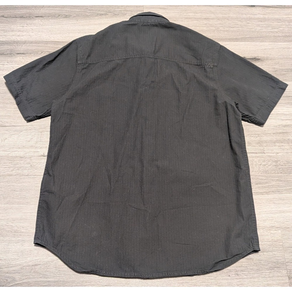 5.11 Tactical Men's Black Metal Snap Button Short Sleeve Shirt Size Medium - Picture 7 of 7